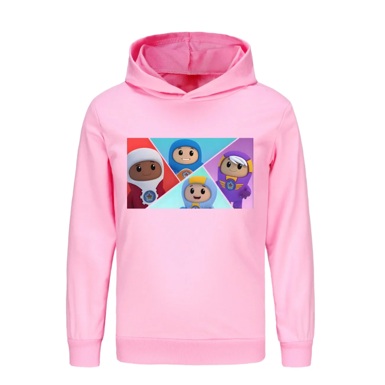 New Video Go Jetters Clothes Kids Character Xuli Kyan Lars Foz Hoodie Baby Girls Cute Cartoon Sweatshirts Boys Long Sleeve Coat