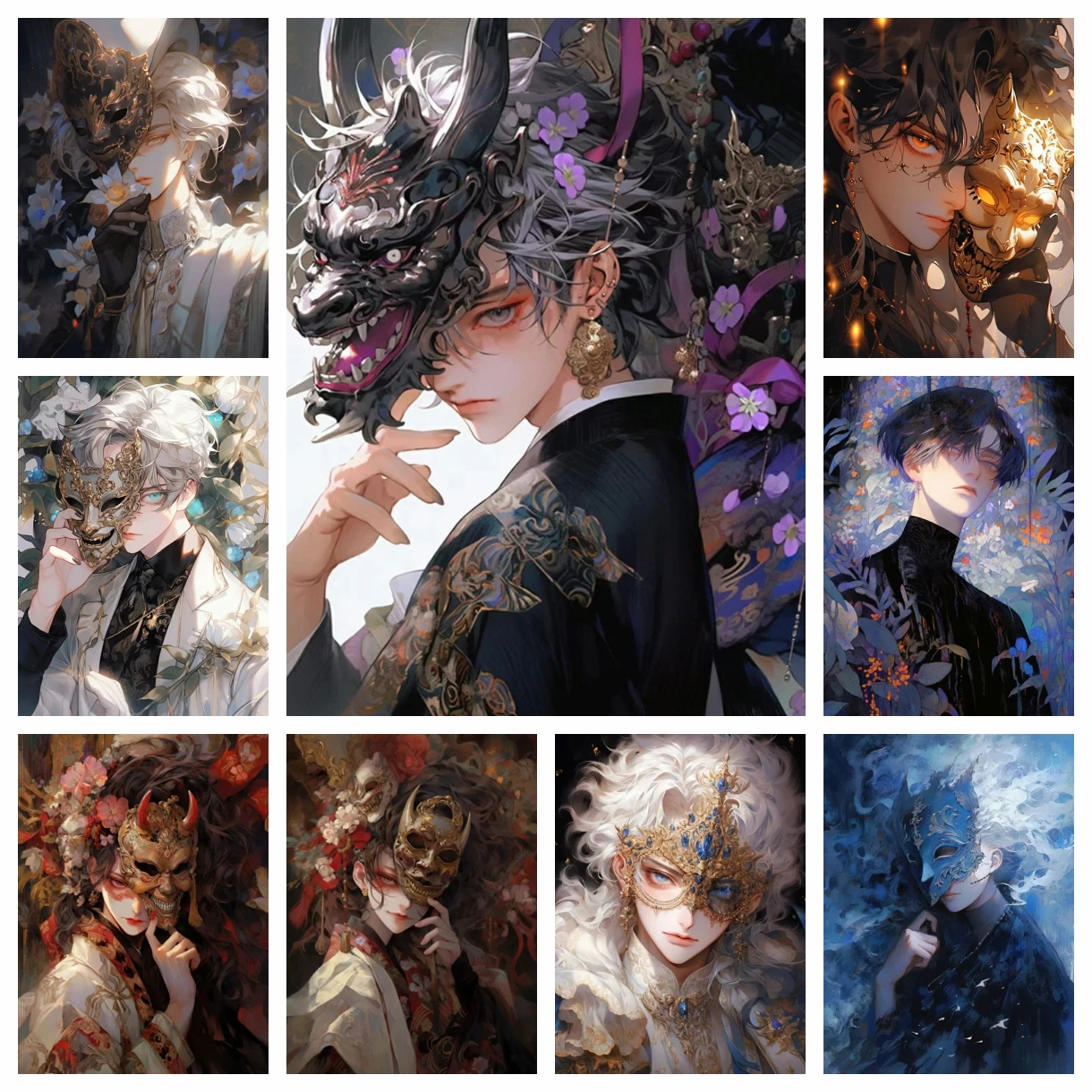 

DIY Diamond Art Painting Kits New 2024 Embroidery Jewelry Mosaic Cross Stitch Flower And Boy Home Decor Children's Gift Handmade