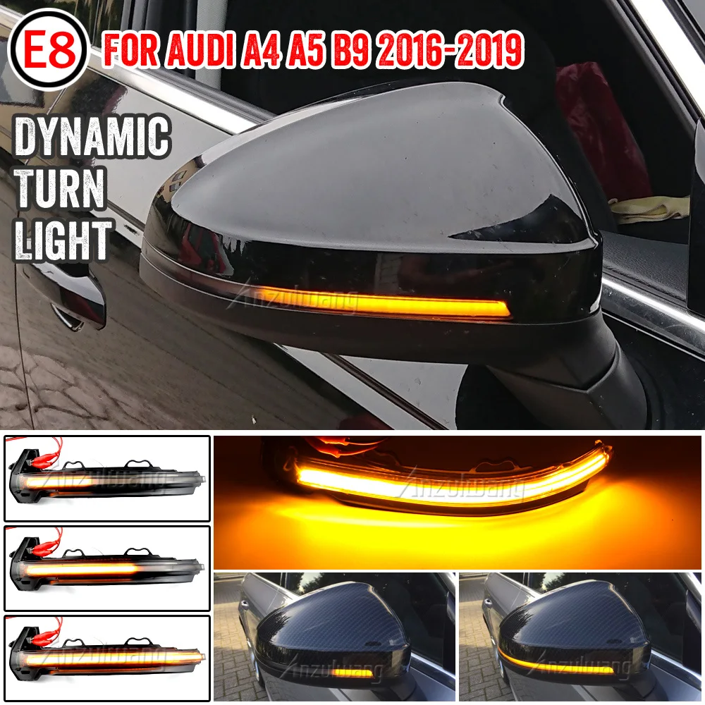 Dynamic blinker for Audi A4 S4 RS4 B9 A5 S5 RS5 Side Mirror light LED Turn Signal 2017 2018 2019 2020 Arrow flasher