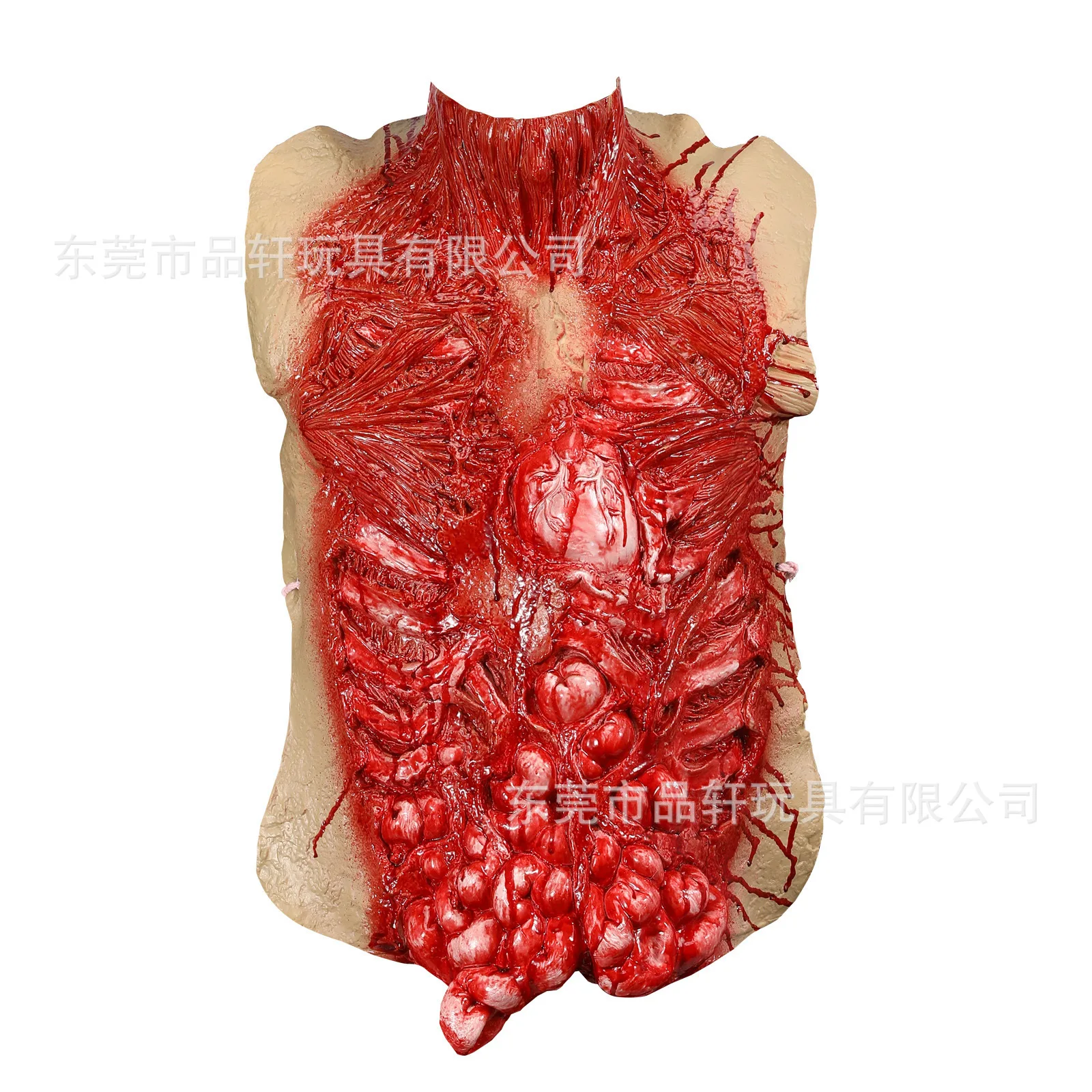 Bloody Internal Organs in The Abdomen Halloween Masquerade Party Costume Prop Scary Cosplay Accessories Latex