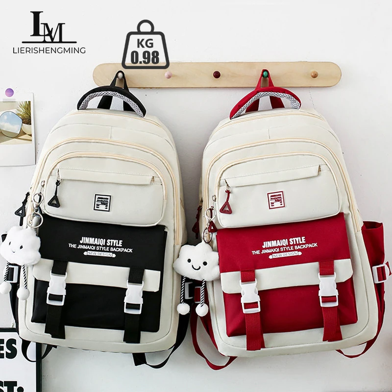 

Back to School Korean Version Junior High School Student Backpack Youth Campus School Bag Book Bag Middle School Backpack
