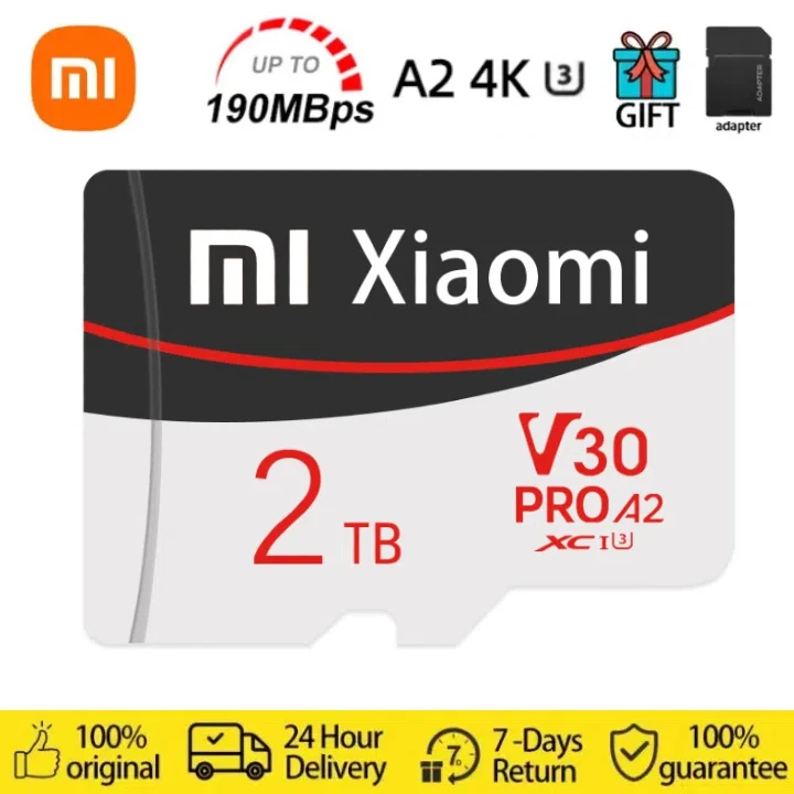 Xiaomi 2TB Memory Card V60 SD/TF Flash Memory Card 512GB 256GB High Speed 128GB 1TB A2 Micro TF SD Card Waterproof For Phone Ps5