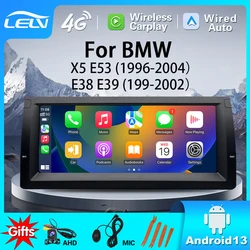 LELV 10.25Inch Android 11 Car DVD 2 Din Radio Multimedia Player For Bmw E39 X5 M5 RDS DSP 4G+64G Navigation GPS Stereo Screen