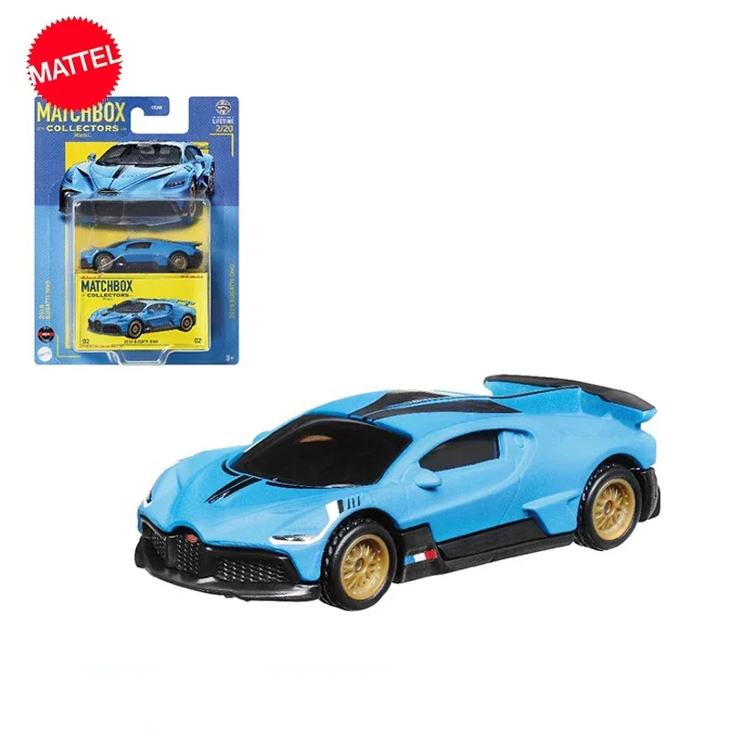 Original Mattel Matchbox Collectors Car 1/64 Diecast Toys for Boy 2018 Bugatti Divo GBJ48 Vehicle Model Collection Birthday Gift