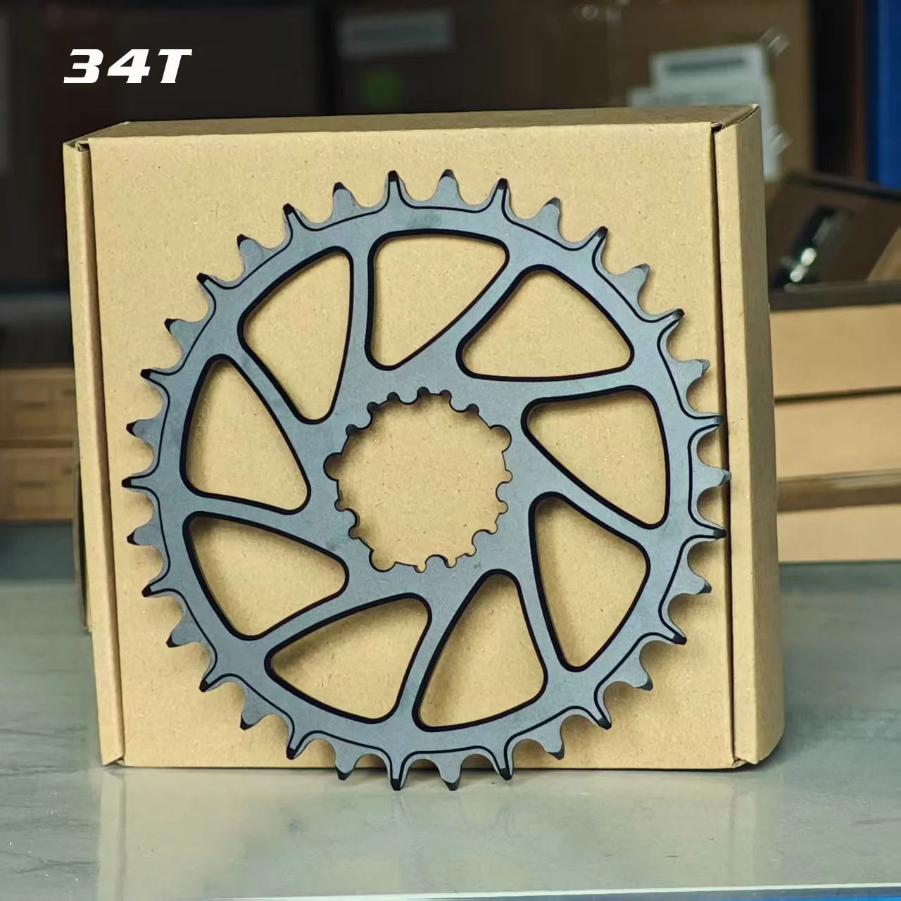 GOLDIX 0 mm versetztes Fahrradkettenblatt, schmale breite Zähne, 3-Loch-Direktmontage, 34 Zähne, 36 Zähne, 38 Zähne, 40 Zähne, für 3-Loch-Kurbelgarnitur-Fahrradteile – Detail 10
