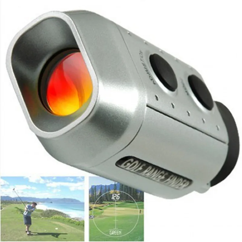 7X18 Golf Rangefinder Rechargeable Distance Meter with Slope Switch and Flag Lock Vibration for Golfing Promotion and Hunting