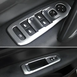 For Peugeot 308 T9 2014 2015 2016 2017 2018 SW Car Accessories ABS Window Lifter Button Protective Cover Chrome Trim