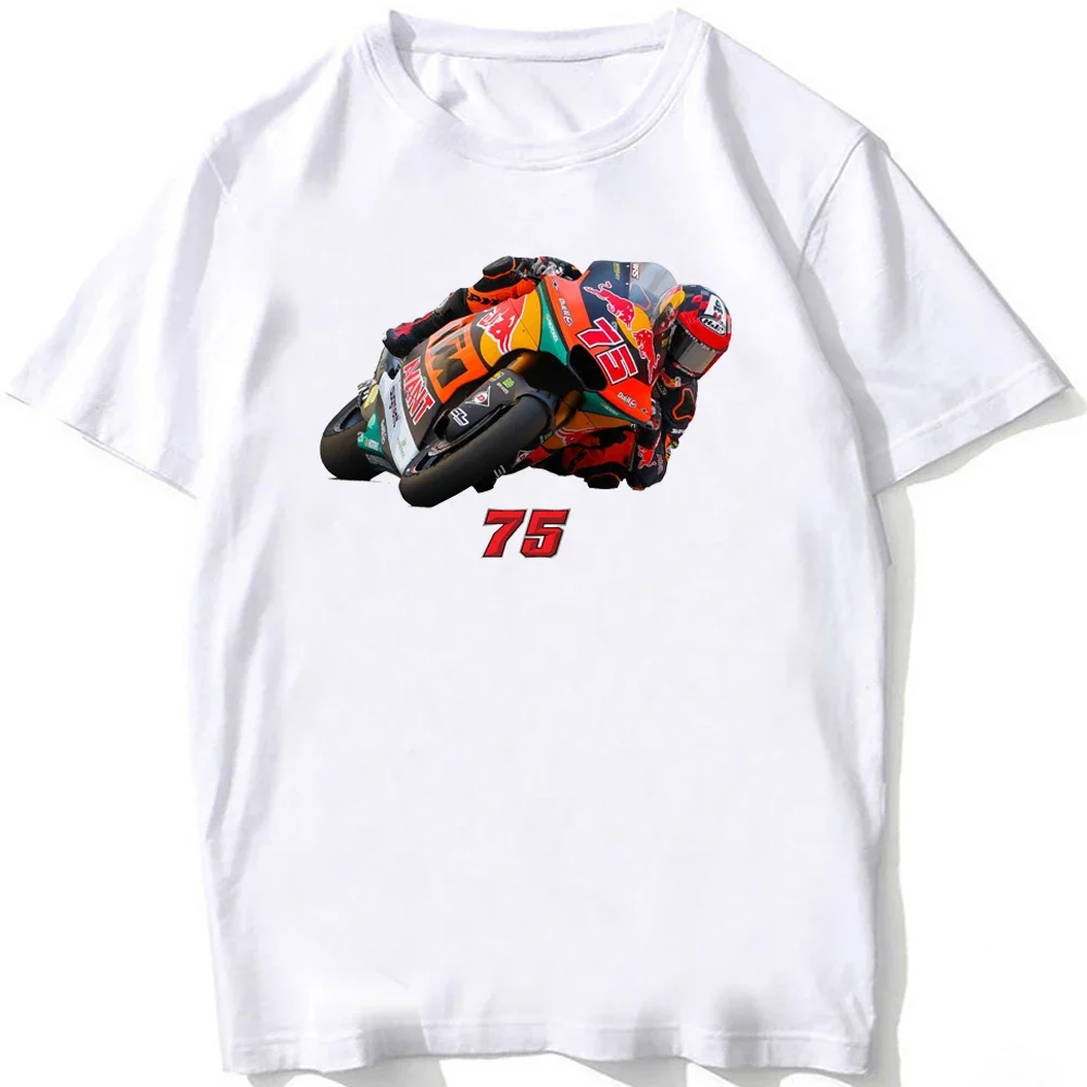 Albert Arenas 75 GP Race T-Shirt New Men Short Sleeve Adventure Sport TShirt Hip Hop Boy Casual White Tops Motorcycle Rider Tees