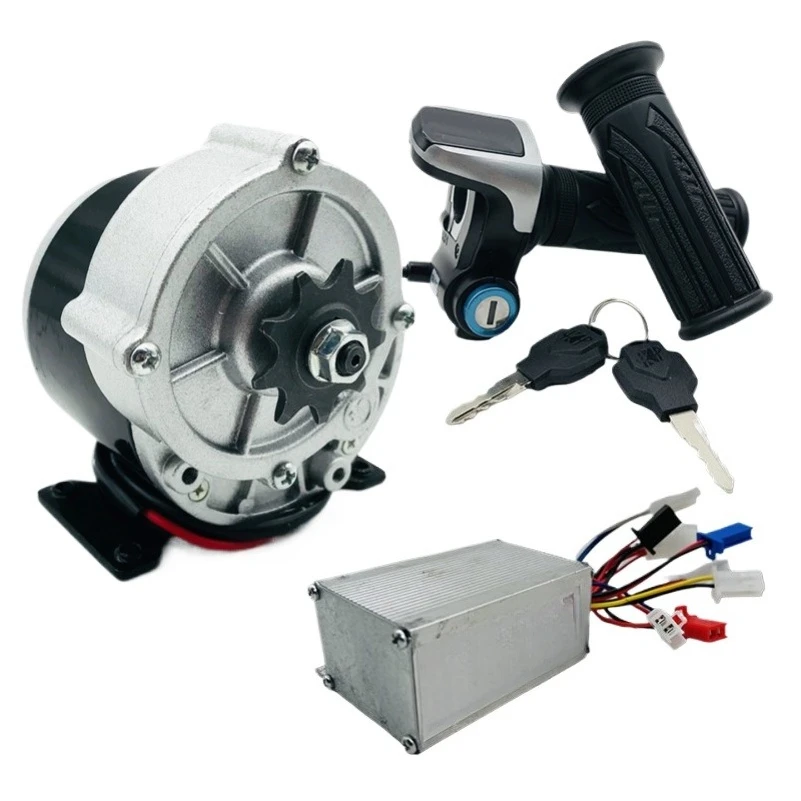 FOR 24V250W Deceleration Kit Brushed Motor Toothed with Foot LCD Display Turnbar Brushed Controller Kit