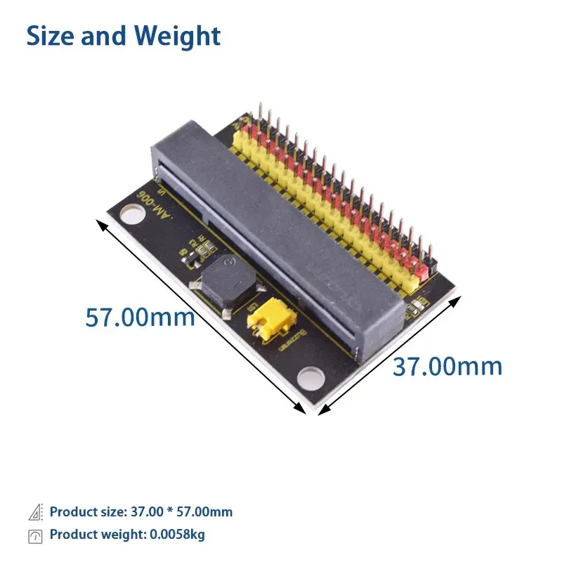 Micro Bit Expansion Board IO BIT Teaching Programming Horizontal Adapter Board Onboard Passive Buzzer