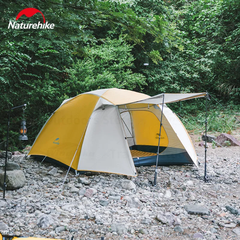 Imagem -06 - Naturehike-breathable Lightpeso Dome Tent para Viagens Equipamento de Acampamento Barraca para Mochila Dupla Equipamento de Caminhada 3-temporada