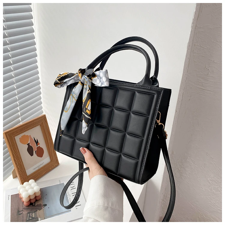 Bolso de mano de una sola correa para mujer, bolsa de hombro de cuero PU, bolso cruzado de Color sólido suave, bolso informal para mujer