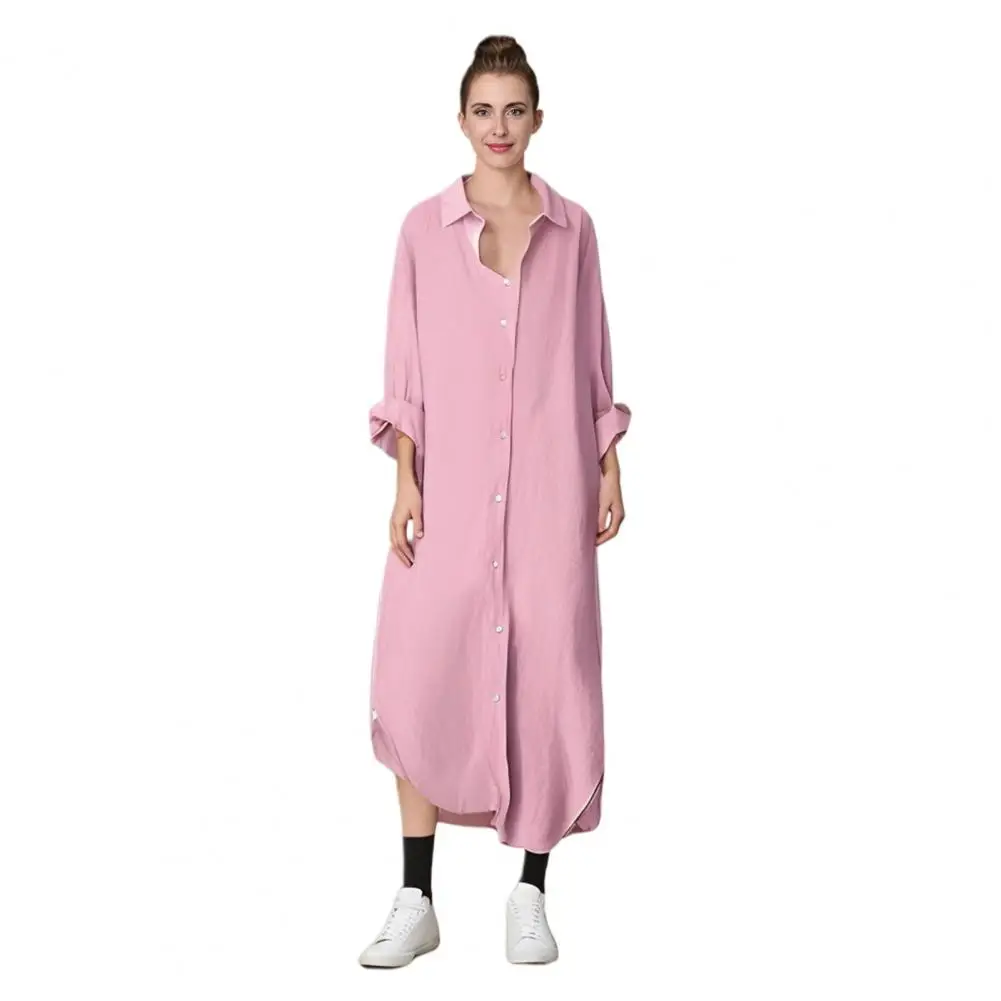 

Women Shirt Women’s Lapel Shirt with Pockets Long Sleeve Button Placket Top Regular Fit Workwear for Life Office Wear Everyday