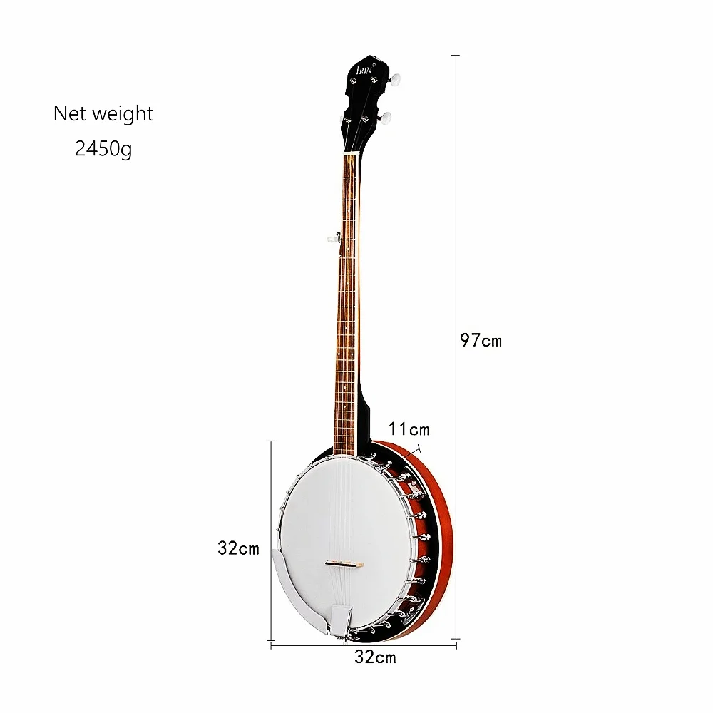 JELO IY- TB0114 Five-string Banjos Banjo Instrument Maple Rose Wood String Music Instruments 5 String Exquisite Banjo