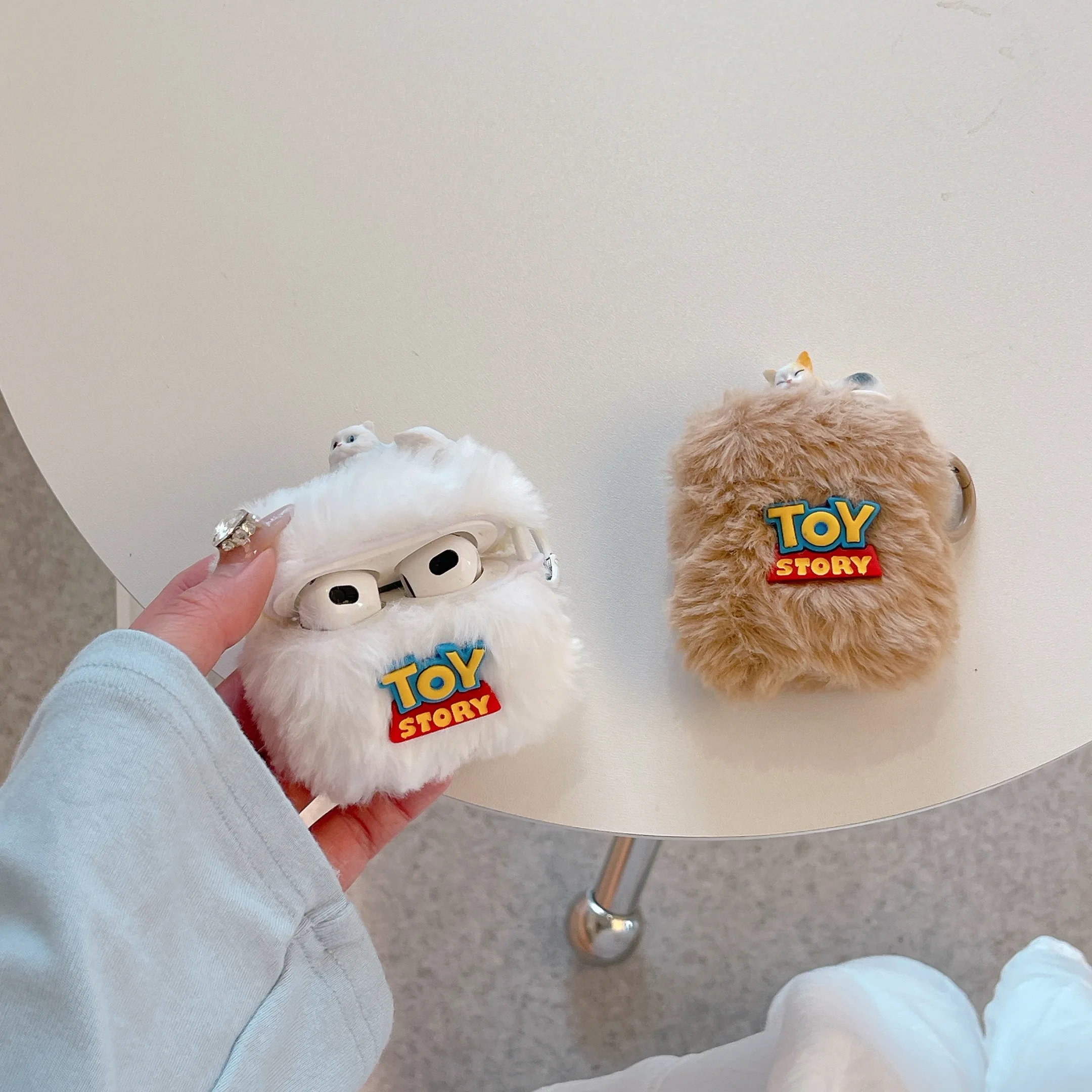 Hot Disney wintertime Plush Cute Toy Story Cartoon Feel good Anti-drop Headphone Case For Airpods 4, 1, 2, 3, Pro, Pro2