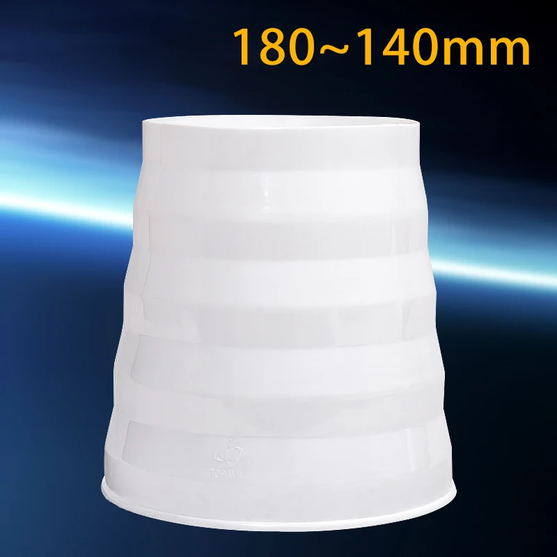 

Переходник для дымовой выхлопной трубы из ПВХ с переменным диаметром, пластиковый адаптер для вытяжки с большой и маленькой головкой, прямой диапазон