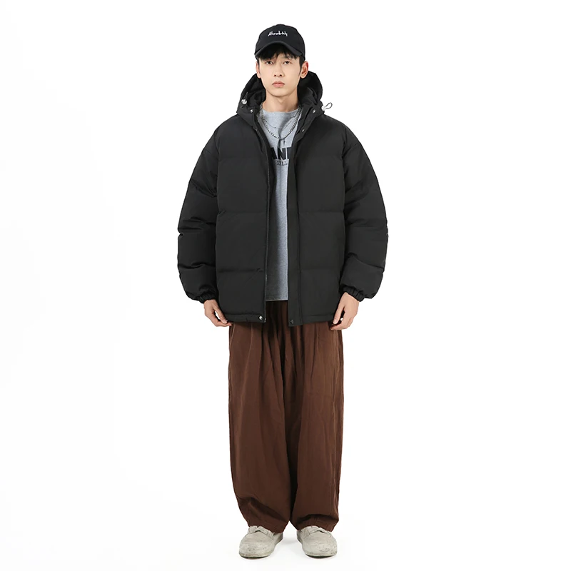 야외용 재킷 솜 패딩 의류 커플 순면 패딩 의류 두꺼운 코트 남녀 공용 후드 코트