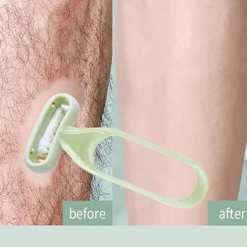 여성용 바디 헤어 면도 나이프 면도기, 피부 친화적 수동 면도날, 제모 도구, 부드러운 면도, 뷰티 메이크업 도구, 1 개 