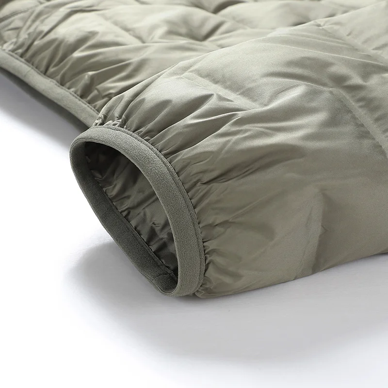 EUMERGX Chaqueta de plumón para hombre, Camping, senderismo, montañismo, abrigo acolchado ligero, impermeable, cortavientos cálido a prueba de viento para invierno