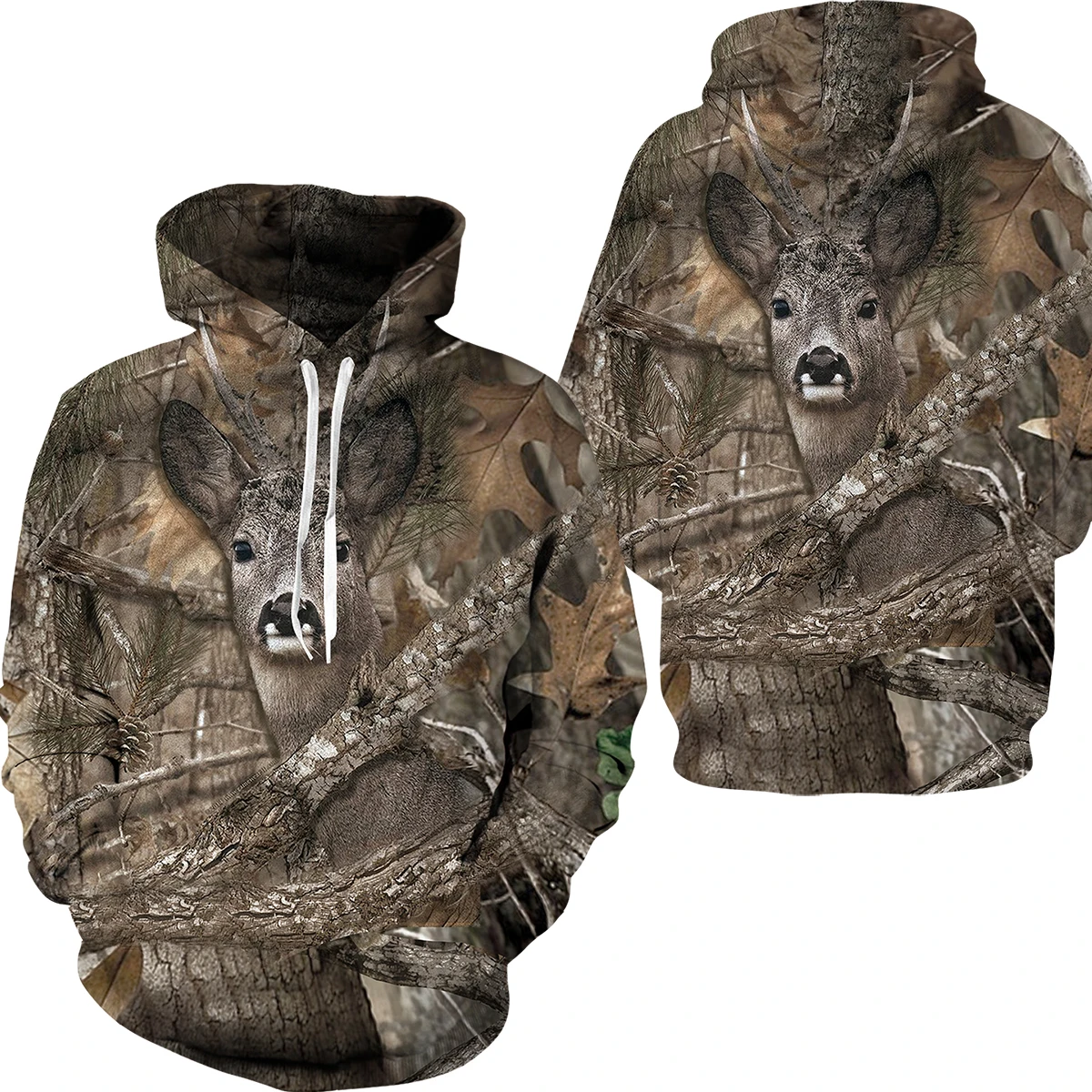 Hoodies de camuflagem florestal masculino, casacos com padrão animal 3D, casaco ao ar livre, pescar, acampar, caçar, pulôver, mo