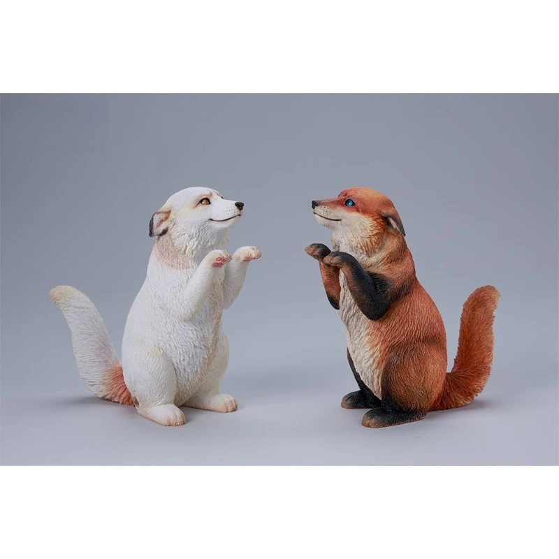 Vorverkauf: Niedliches flauschiges Fuchs-Simulationstiermodell im Maßstab 1:6 für 12-Zoll-Actionfiguren, Figur, Desktop-Ornament-Kollektion