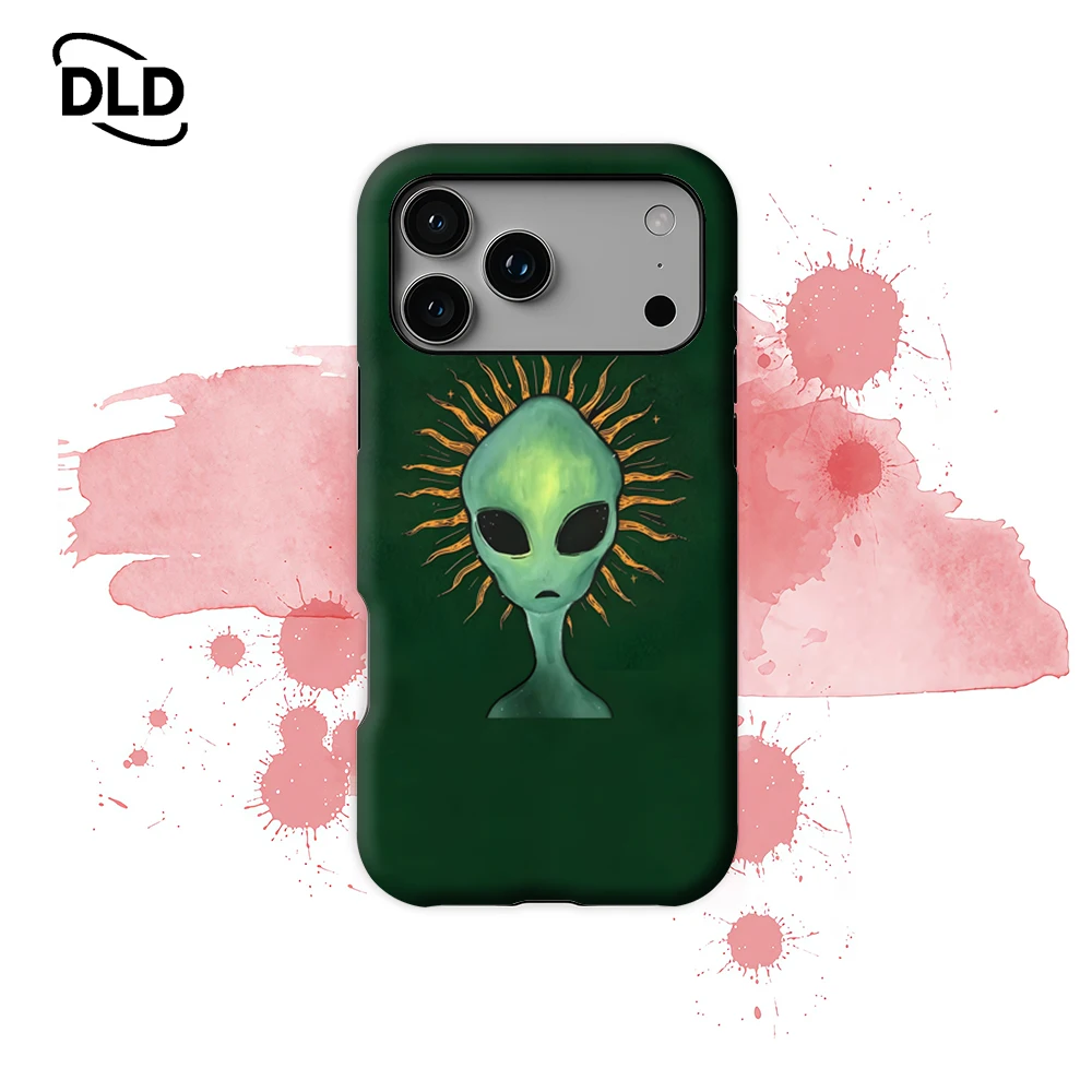 Alien Sun Halo Phone Case for Magnetic Phone Case for IPhone 17 16 15 14 Pro Max Plus Single Double-layer Tough Case