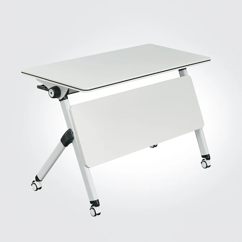 Modern Portable Office Folding Computer Desk Folding Mobile School foldable conference Training Room Table