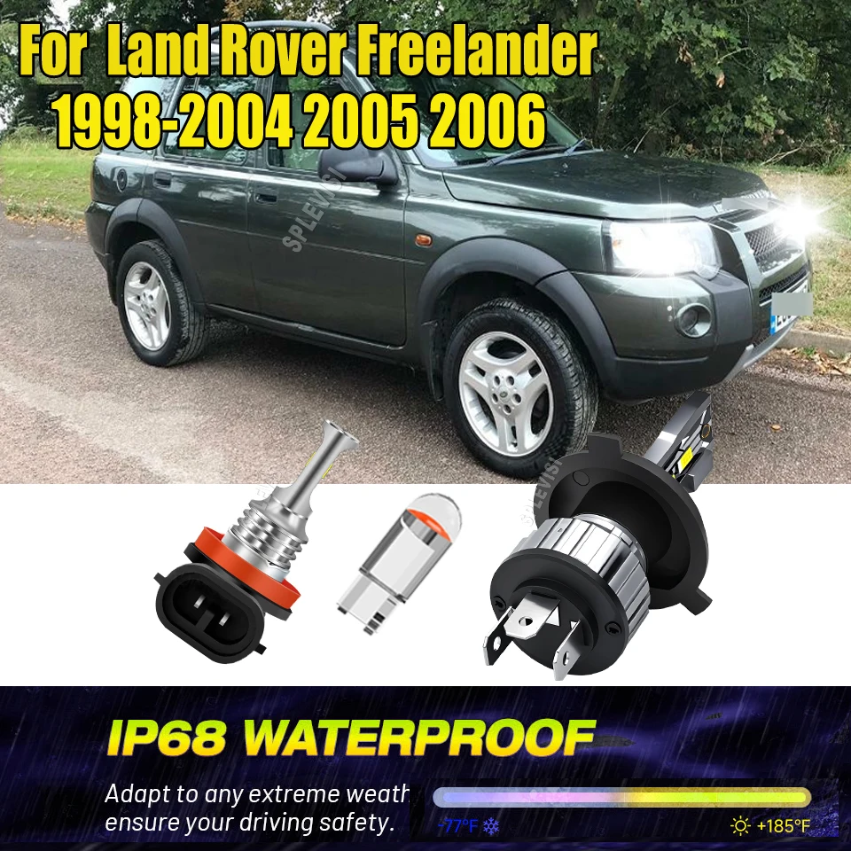

LED Headlamp Fog Light High Efficiency, Perfect for All Weather For Land Rover Freelander 1998 1999 2000 2001 2002 2003-2006