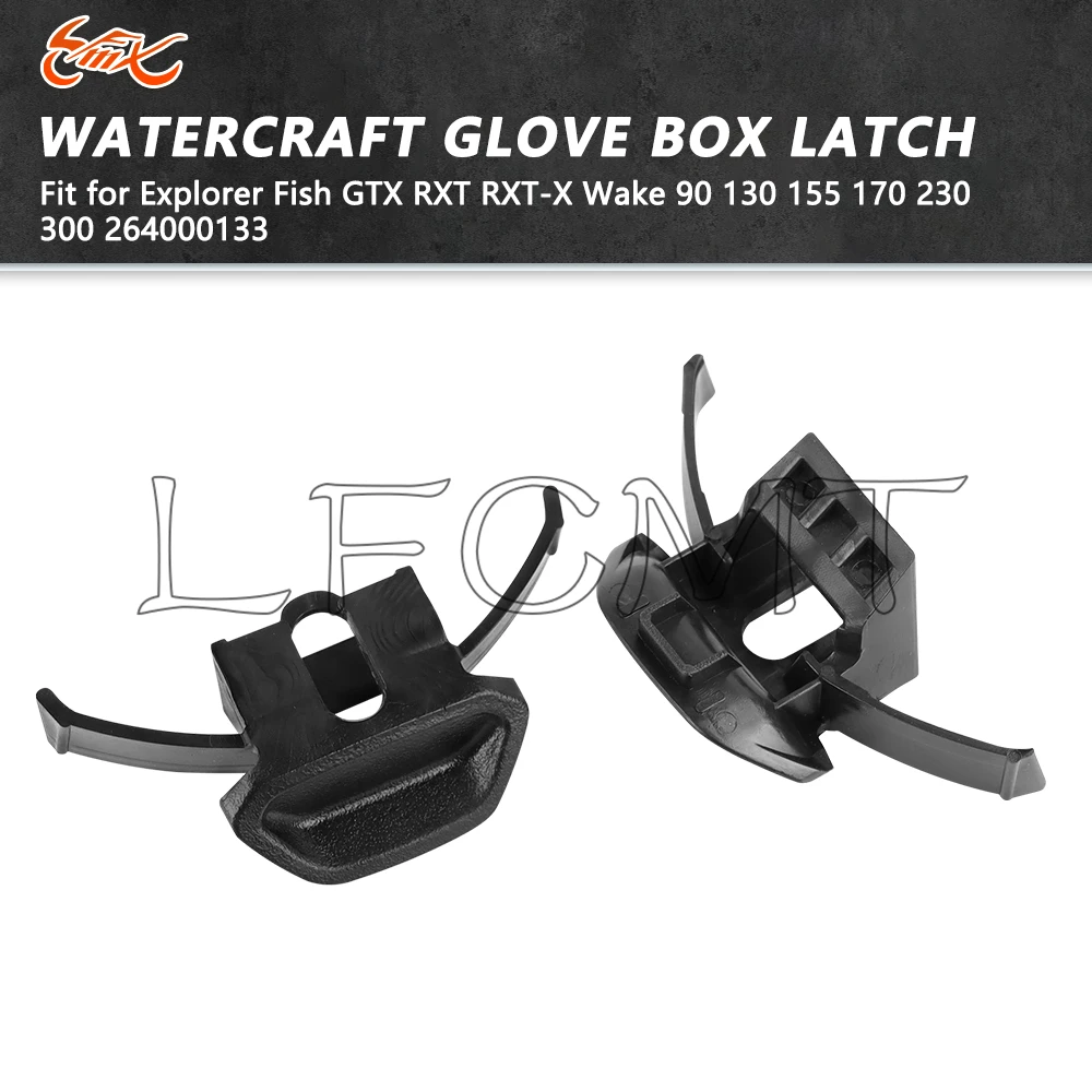2 PCS Watercraft Glove Box Latch Fit for Seadoo 264000133 GTX RXT RXP X/RS/X RS/XRS 300 GTR WAKE PRO 230 GTI 90 130 170
