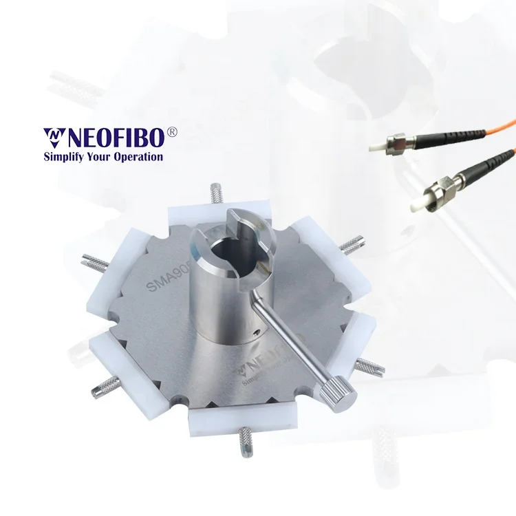 Nefibo SMA905-12-DM Optic Fiber Connector Center Pressurized Jig Sma905 Center Pressure Polishing Fiber Optic Polishing Fixture