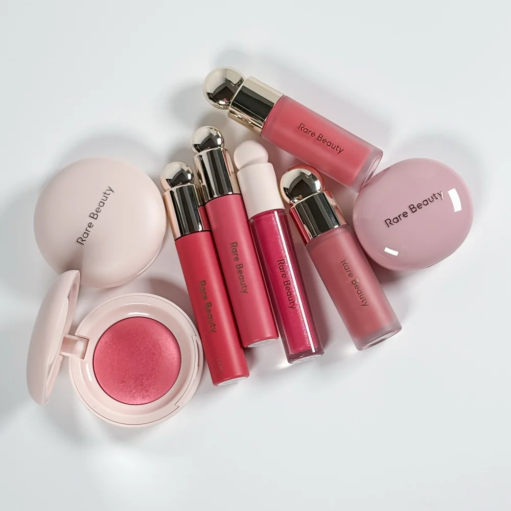 

Rare Beauty Positive Light Silky Touch Highlighter Liquid Luminizer Soft Pinch Matte Bouncy Blush Comfort Hydrate Hand Cream