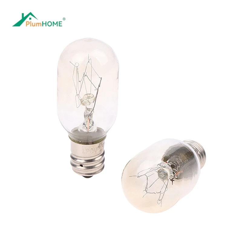 

T20 E12 Microwave Light Bulb 120V 15W/25W Refrigerator Bulbs Light Oven Mini Bulbs Fridge Salt Lamp Heater Home Useful