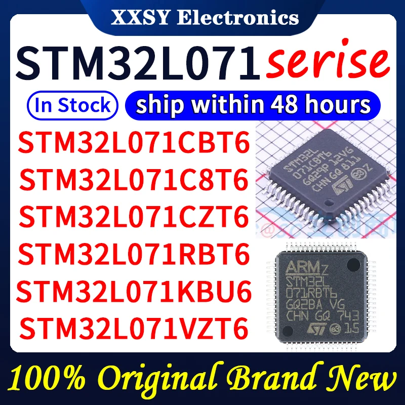

STM32L071CBT6 STM32L071C8T6 STM32L071CZT6 STM32L071RBT6 STM32L071KBU6 STM32L071VZT6 STM32L071V8T6 В наличии Новый