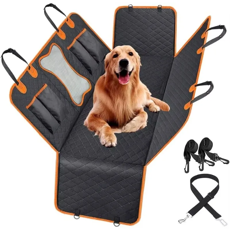 

Car Rear Seat Set, Puppy Hammock Car Waterproof Oxford Cotton Mesh Window (54x 60 inches)
