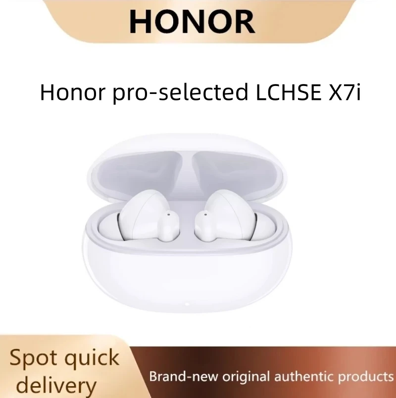 El juego deportivo de reducción activa de ruido con auriculares Bluetooth LCHSE X7i seleccionados de Honor es cómodo y original.