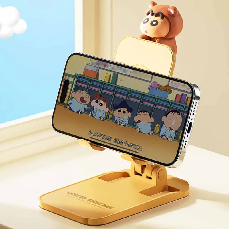 Crayon Shin-Chan Kawaii Anime Mobile Phone Holder Cute Cartoon Universal for Lifting Mobile Phones and Tablets Gifts for Girls