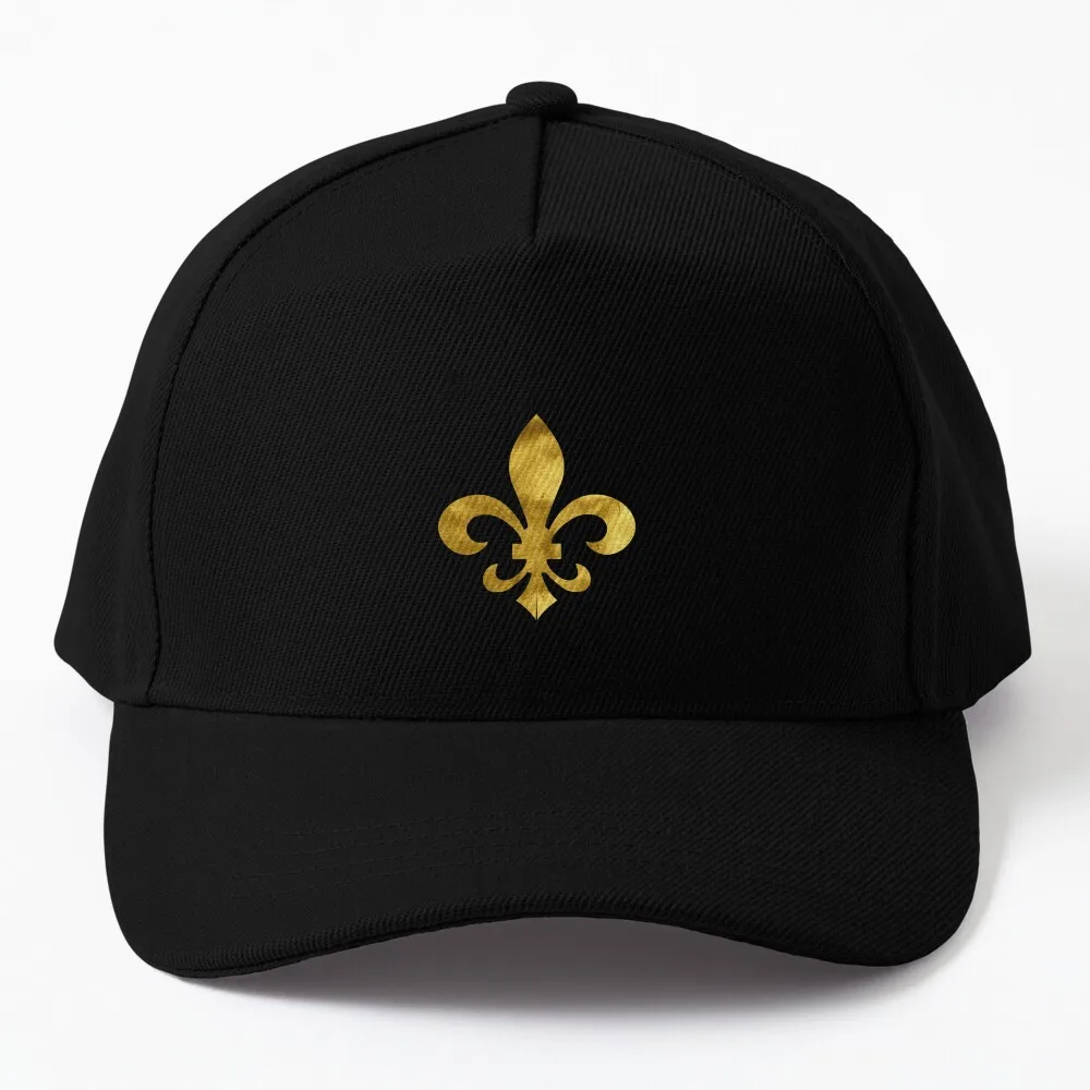 Royal Golden Fleur De Lis Baseball Cap tea hats Dropshipping Luxury Cap Men Caps Women's