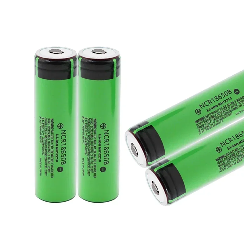 1-10PC New Original 18650 Battery 3400mAh 3.7v Lithium Battery For NCR18650B 3400mAh Suitable For Flashlight For Battery Pointed