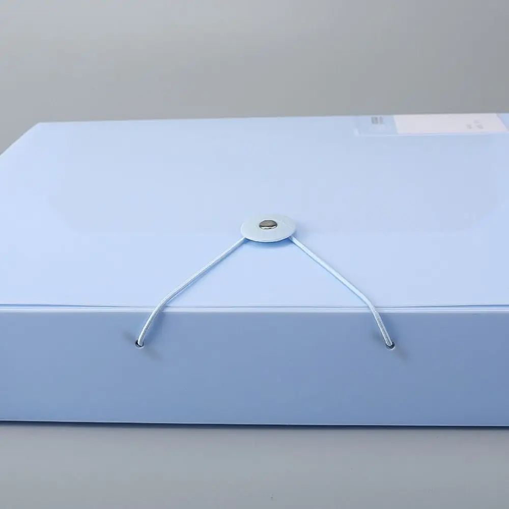 Caixa organizadora de arquivo a4 multifuncional, espessada, à prova de poeira, organizador de papel, cor morandi, caixa de documentos de plástico pp