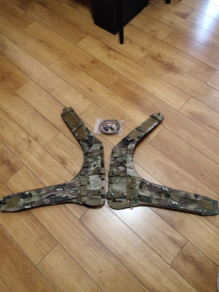Military Enthusiast Tactical Vest H-frame with 12 Layers of T-plate Lining and Load-bearing Tactical Back Frame