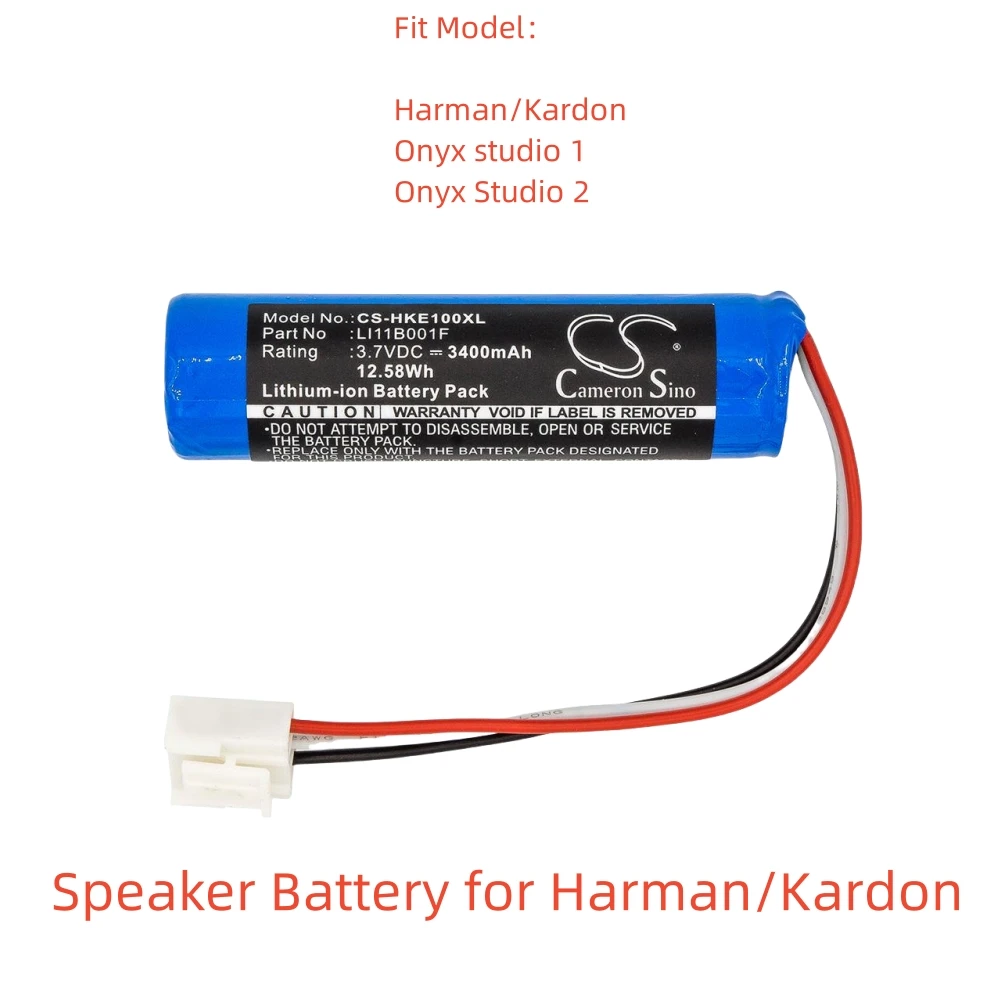 Li-ion Speaker Battery for Harman/Kardon,3.7V,3400mAh,Onyx studio 1 Onyx Studio 2,LI11B001F