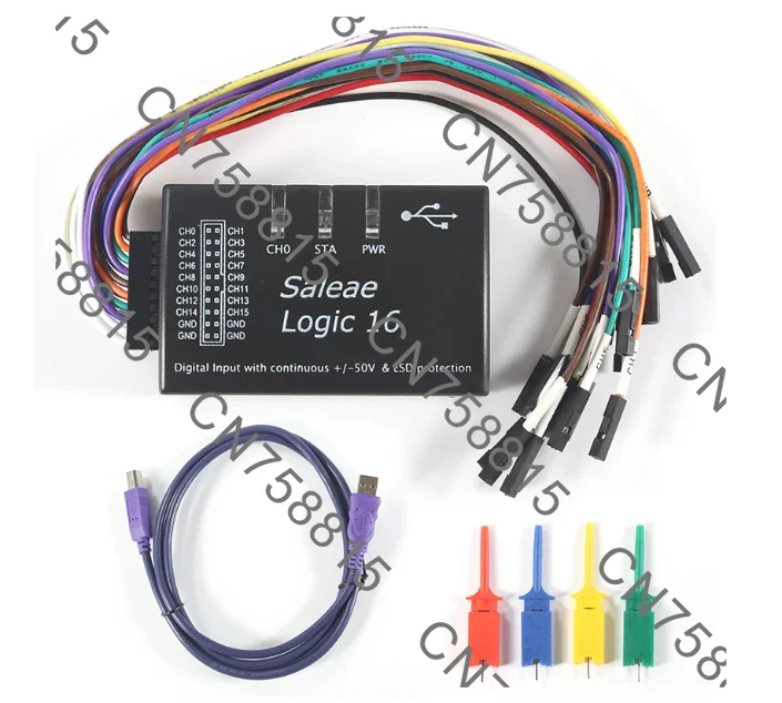 Multi-system compatibility Official version Sampling rate 100M16 channels For Saleae Logic usb logic analyzer