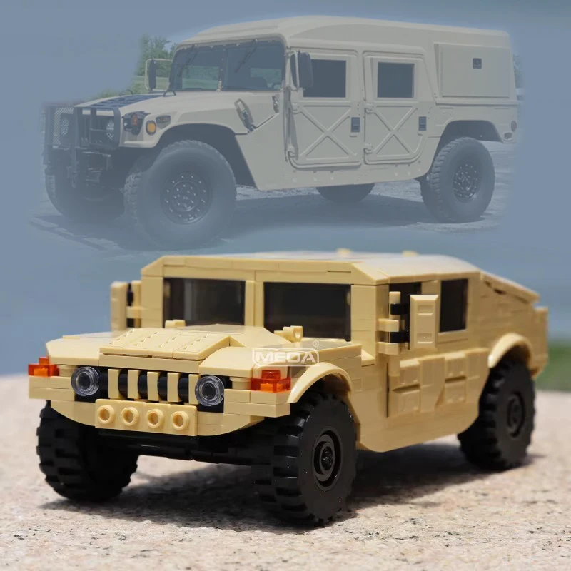 

Набор для сборки военного внедорожника H1 (510 деталей) из кирпичиков, модель гоночного автомобиля, подарок для мальчиков и девочек ﻿ ﻿