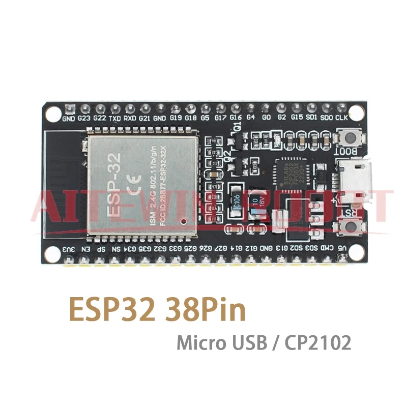 ARCELI Per ESP-WM-32 Lua WiFi IoT Development Board, per ESP32 Nodemcu CP2012 USB C 38-pin Type-C DevKitC-32 WiFi+Bluetooth Module compatibile con Arduino (5 pezzi ARCELI Per ESP-WM-32 Lua WiFi IoT Development Board, per ESP32 Nodemcu CP2012 USB C 38-pin Type-C DevKitC-32 WiFi+Bluetooth Module compatibile con Arduino (5 pezzi