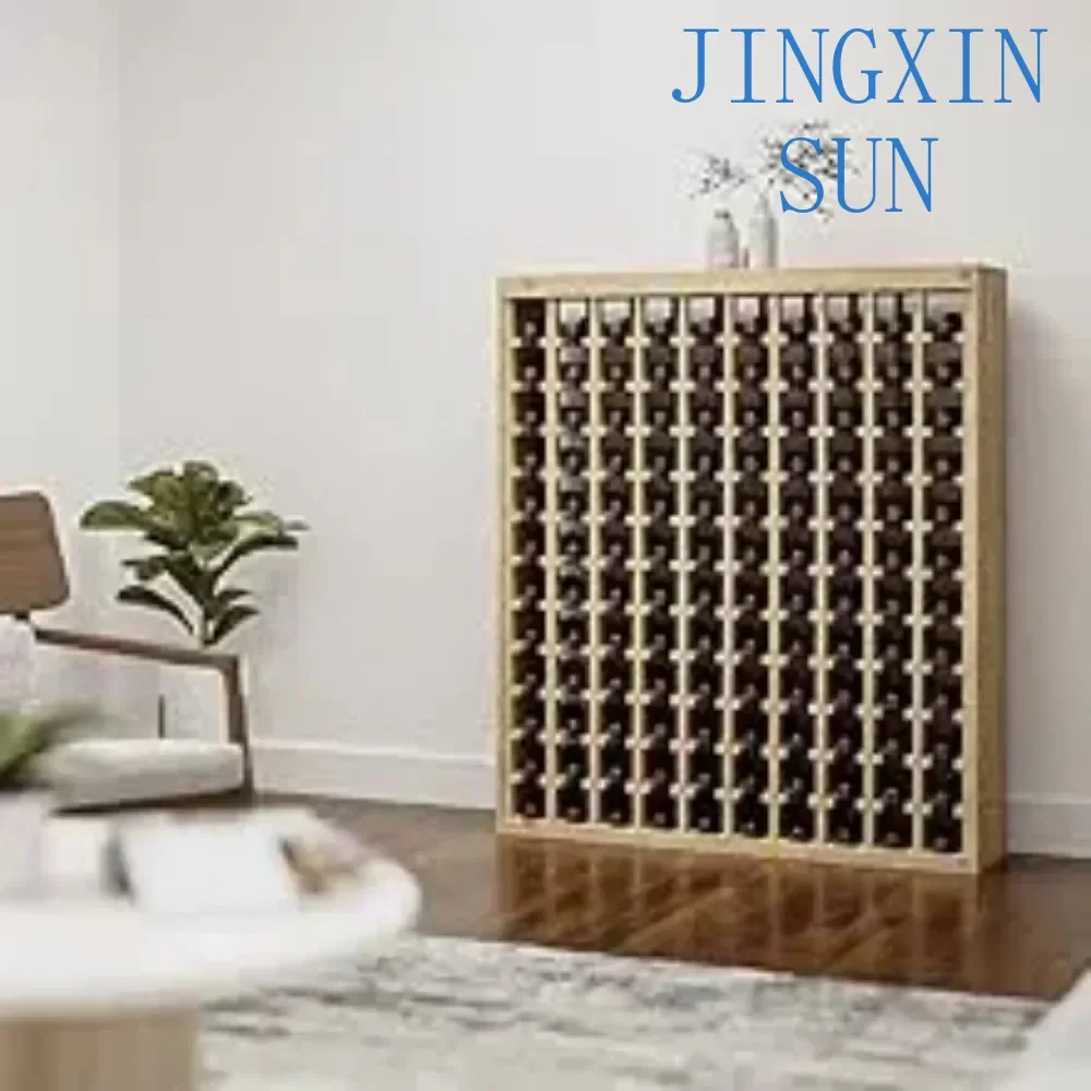 Deluxe Wine Rack - Durable and Modular Wine Storage System, Pine Unstained - Holds 36 Bottles Fashion