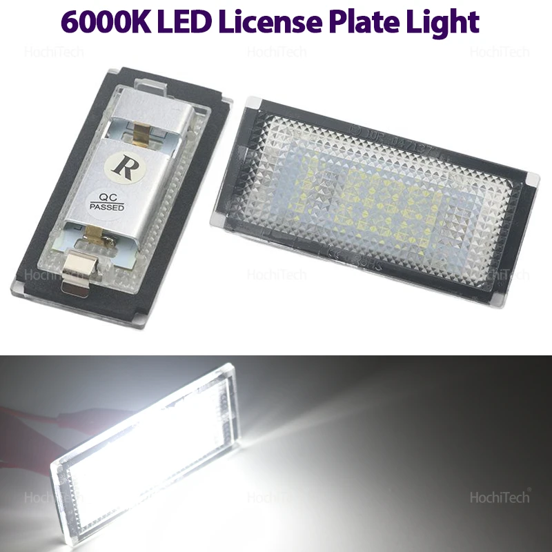 2PCS Durable White Canbus Rear License Plate Tag Lights LED for BMW 3 Series E46 2-Door M3 1998-2003 51137031085