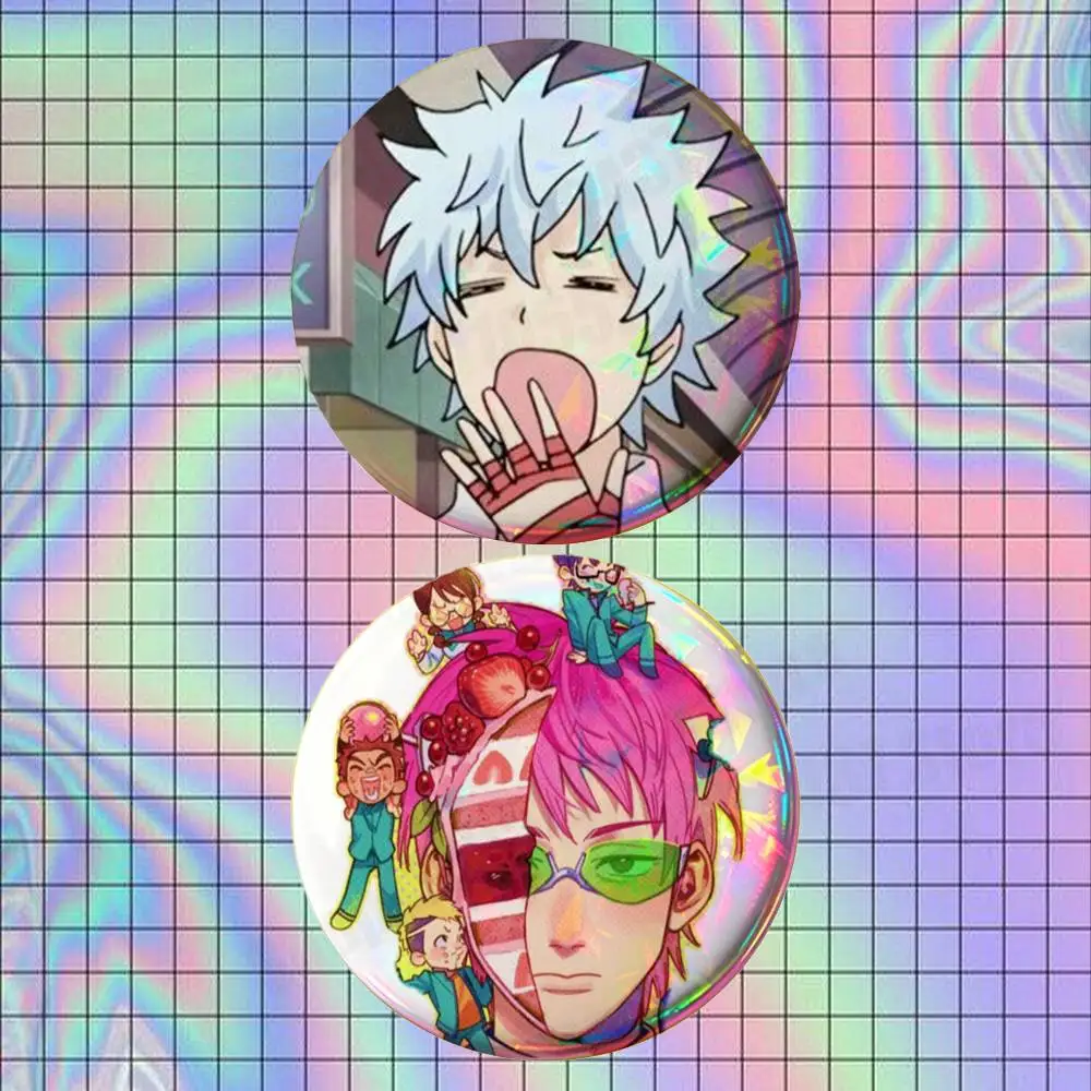 The D-Disastrous Life of Saiki K 2-piece set Pins Backpack Clothes Jewelry Accessories Brooch Button Badge Fans Collection Gifts