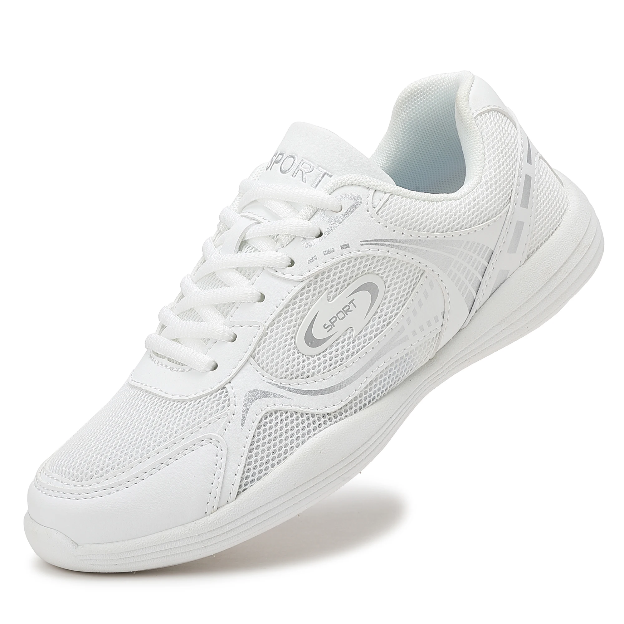 2607 Women Mesh Training Shoes Breathable Cheerleading Sneakers For Sports Fitness Gym Wear Dance Sports