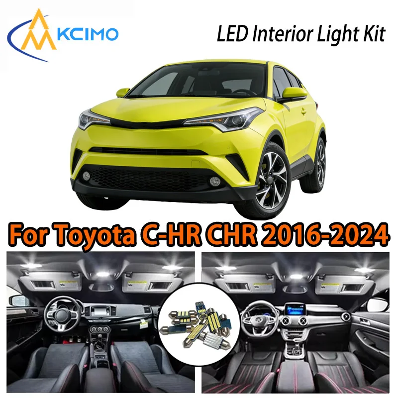 

Super Bright LED Interior Lights For Toyota C-HR CHR 2016-2016,High-Quality,Choose Two Colors,Easy Installation