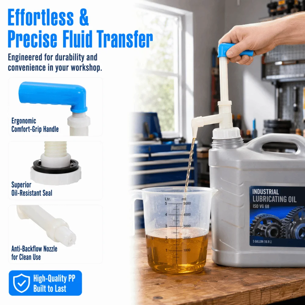 Backflow Prevention Hand Fuel Pump Reliable Pump Hand Operated Manual Liquid Transfer Pump Manual Operation Hand Transfer Pump